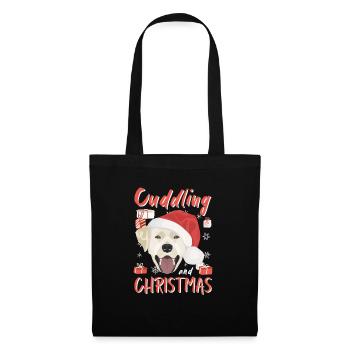 Joyeux Noël Labrador - Sac en tissu - noir - Devant
