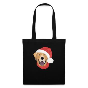 Joyeux Noël Labrador - Sac en tissu - noir - Devant