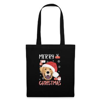 Joyeux Noël Labrador - Sac en tissu - noir - Devant
