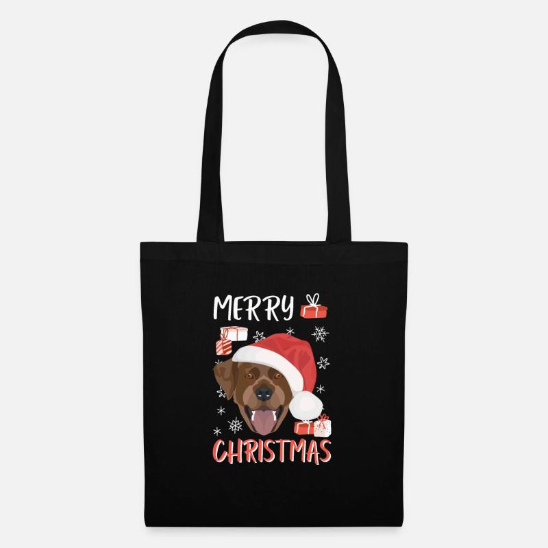 Joyeux Noël Labrador - Sac en tissu - noir