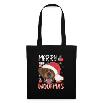 Joyeux Noël Labrador - Sac en tissu - noir - Devant
