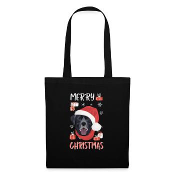 Joyeux Noël Labrador - Sac en tissu - noir - Devant