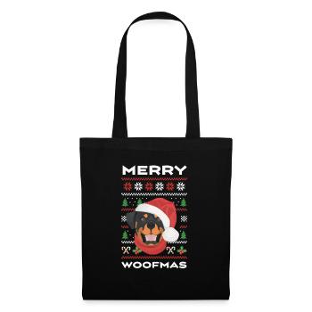 Rottweiler Merry Christmas - Tote Bag - black - Front