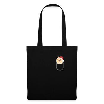 Zwergspitz Merry Christmas - Tote Bag - black - Front