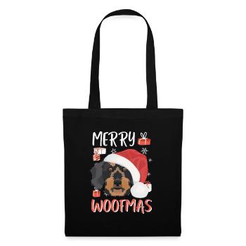 Wire-haired Dachshund Merry Christmas - Tote Bag - black - Front