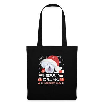 Marché de Noël maltais - Sac en tissu - noir - Devant