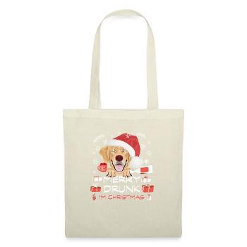 Marché de Noël Golden Retriever - Sac en tissu - nature - Devant