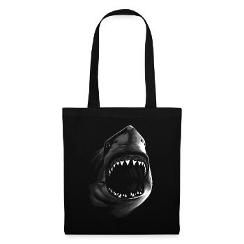 Great biting white shark - Tote Bag - black - Front