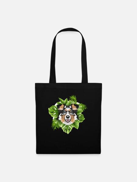 Tropical Australian Shepherd - Stoffbeutel - Schwarz