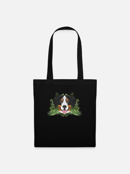Tropical Berner Sennenhund - Stoffbeutel - Schwarz