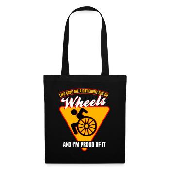 Life Gave Me Different Set Of Wheels And I'm Proud - Tote Bag - black - Front