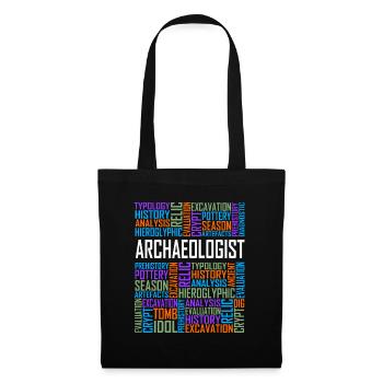 Archaeologist - Words - Tote Bag - black - Front