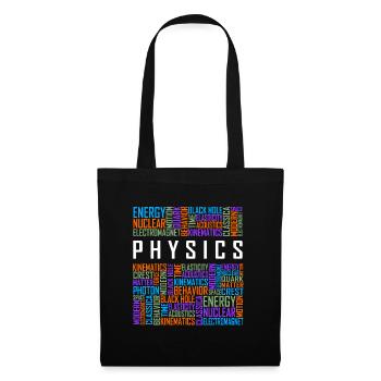 Physics - Words - Tote Bag - black - Front