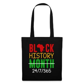 Black History Month 365, Black Pride, - Tote Bag - black - Front