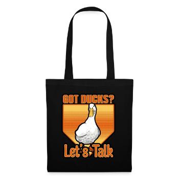 Ducks - Got Ducks Let's Talk - Tote Bag - black - Front