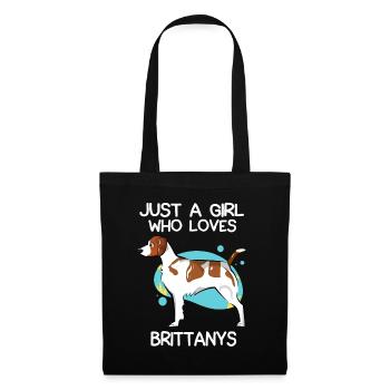 Just A Girl Who Loves Brittanys - Tote Bag - black - Front