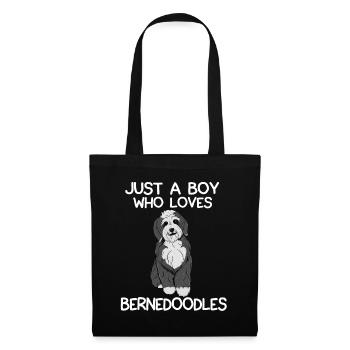 Just A Boy Who Loves Bernedoodles - Tote Bag - black - Front