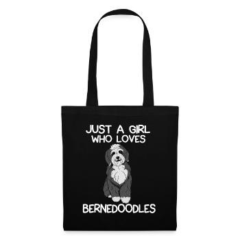 Just A Girl Who Loves Bernedoodles - Tote Bag - black - Front