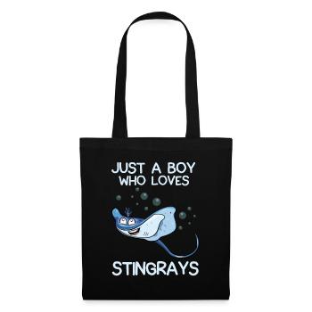 Just A Boy Who Loves Stingrays - Tote Bag - black - Front