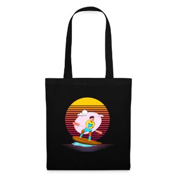 Paddleboarding Vapor - Tote Bag - black - Front