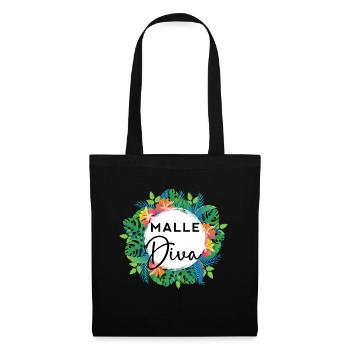 Malle Party Outfit Malle Diven Malle - Stoffbeutel - Schwarz - Vorne