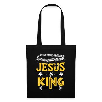 Jesus is King - Tote Bag - black - Front