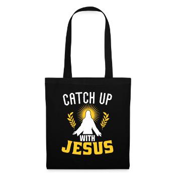 Rattraper Jésus - Sac en tissu - noir - Devant