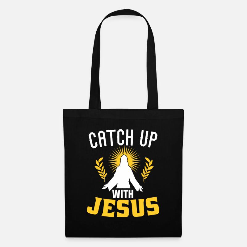 Rattraper Jésus - Sac en tissu - noir