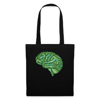 Disc Golf Cerveau - Sac en tissu - noir - Devant