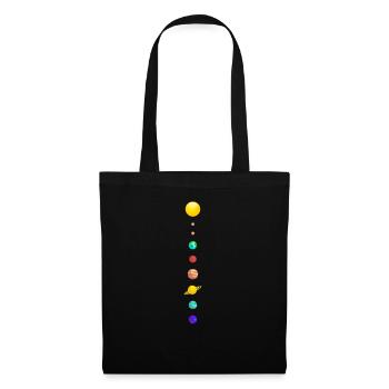 Planets design with solar system in space stars - Tote Bag - black - Front