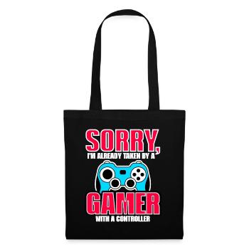 Sorry, I'm Already Taken, By A Gamer - Tote Bag - black - Front