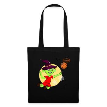 Witch Playing Basketball - Tote Bag - black - Front