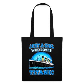 Just A Girl Who Loves Titanic Vintage Ship Lovers - Tote Bag - black - Front