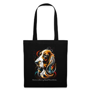 Home is where my Basset Hound lives... - Tote Bag - black - Front