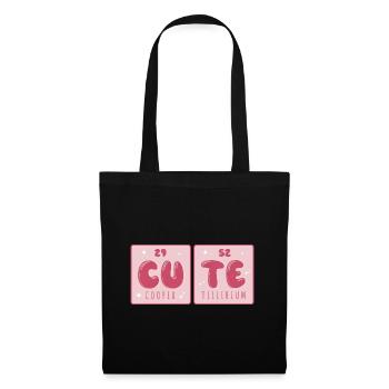 Sweet Copper Tellerium Cute Chemistry Chemist Flirt - Tote Bag - black - Front