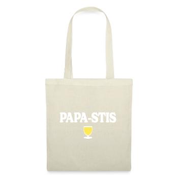 Papa-Stis Lustiger Aperitif Vater Papa Pastis - Stoffbeutel - Natur - Vorne