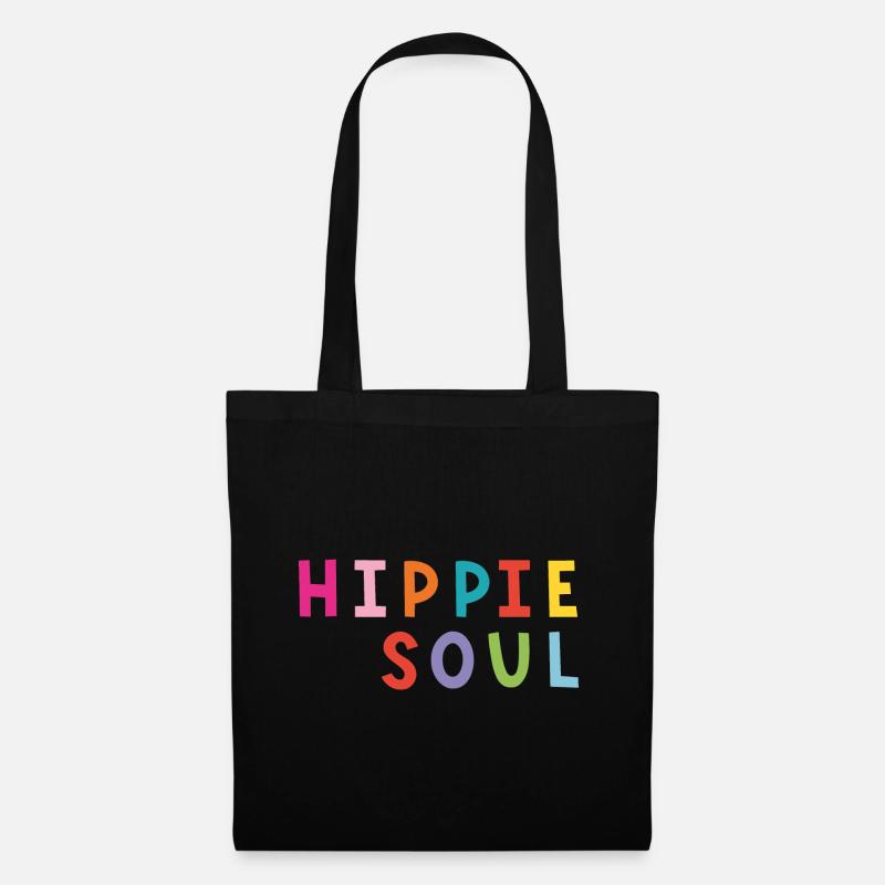 Shirt Hippiesoul - Stoffbeutel - Schwarz