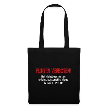 Flirting Prohibited for Singles - Tote Bag - black - Front