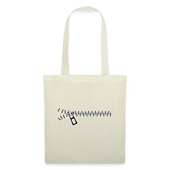 zipper horizontally - Tote Bag - nature - Front