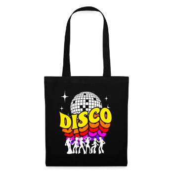 Chemise rétro Disco 70s - Sac en tissu - noir - Devant