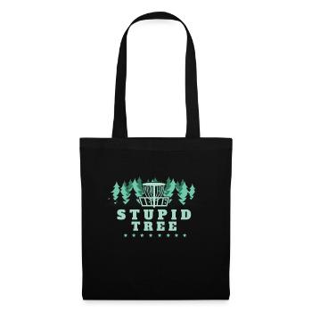 Disc Golf Stupid Tree Cadeau pour Frisbee Golf - Sac en tissu - noir - Devant
