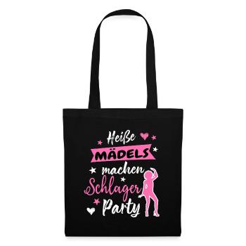 les filles chaudes font la fête - Sac en tissu - noir - Devant