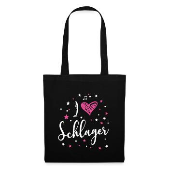 i love schlager 3 - Stoffbeutel - Schwarz - Vorne