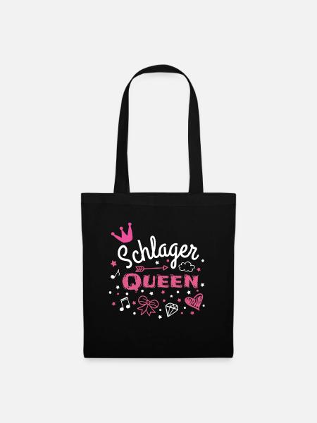 schlager queen - Stoffbeutel - Schwarz