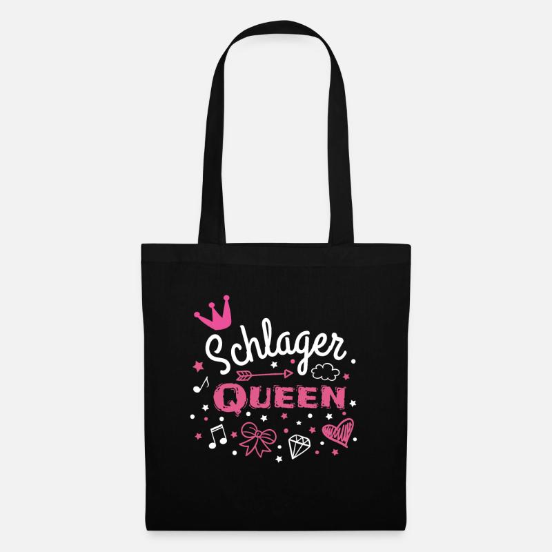 schlager queen - Stoffbeutel - Schwarz