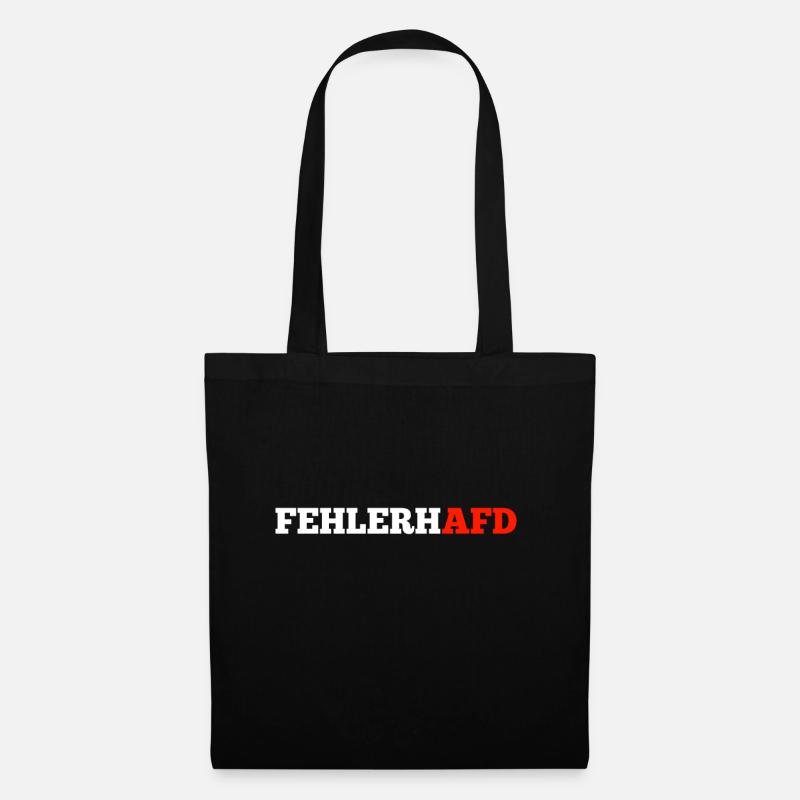 fehlerhafd - Stoffbeutel - Schwarz