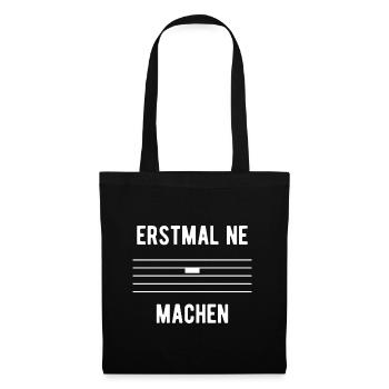 Musiker Geschenk Pause machen Musik - Stoffbeutel - Schwarz - Vorne