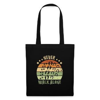 Never walk alone - Tote Bag - black - Front