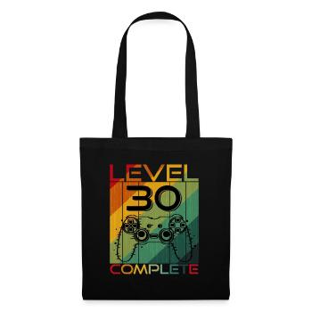 30 Anniversaire Niveau 30 Complete Gamer cadeau - Sac en tissu - noir - Devant
