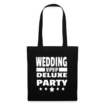 Mariages Party Deluxe Mariage Cadeau - Sac en tissu - noir - Devant
